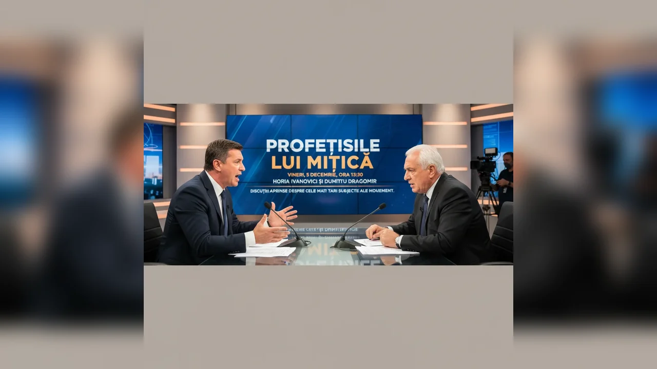 Profețiile lui Mitică, vineri, 5 decembrie, ora 13:30. Horia Ivanovici și Dumitru Dragomir, discuții aprinse despre cele mai tari subiecte ale momentului