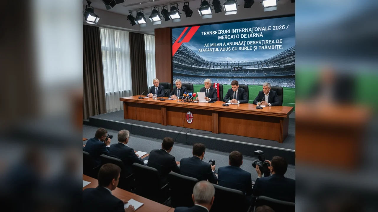 Transferuri internaționale 2026, mercato de iarnă. AC Milan a anunțat despărțirea de atacantul adus cu surle și trâmbițe