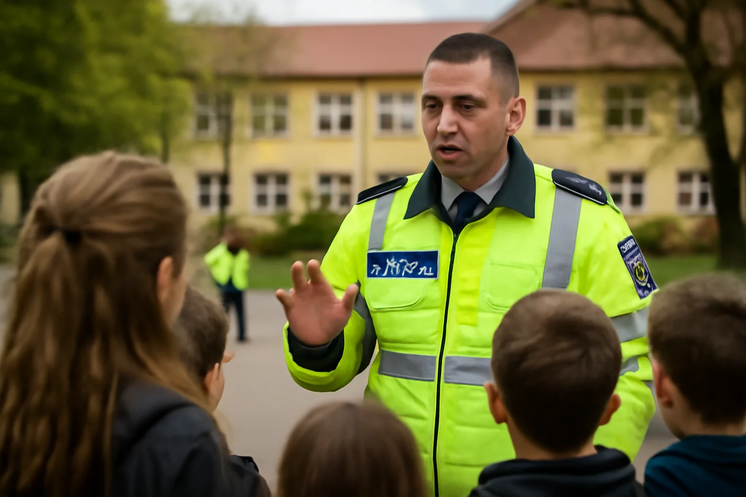Activitate de prevenire rutieră derulată de polițiști la o școală din Baia Mare