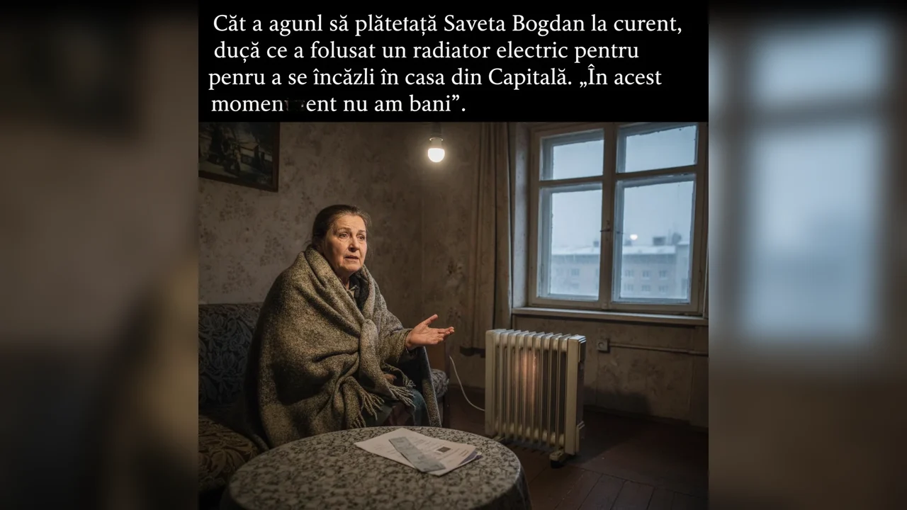 Cât a ajuns să plătească Saveta Bogdan la curent, după ce a folosit un radiator electric pentru a se încălzi în casa din Capitală. „În acest moment nu am bani”