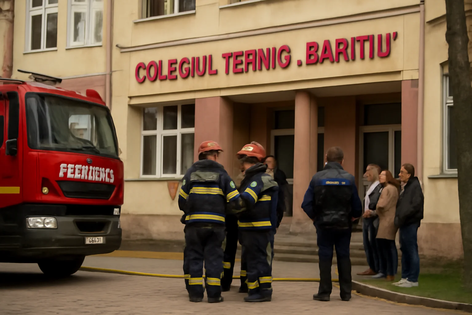 Alarmă de miros de gaz la un colegiu din Baia Mare, încheiată fără incidente