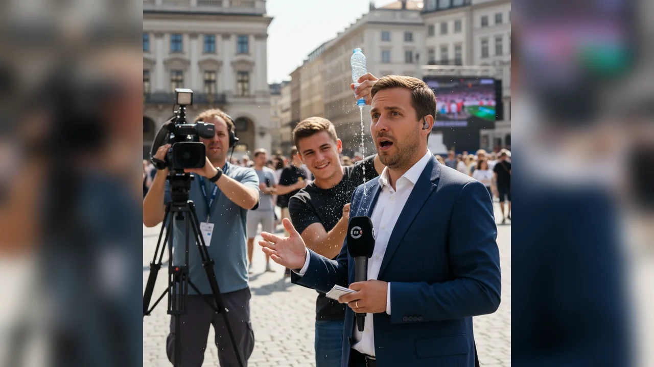 Gestul șocant de care a avut parte un reporter sportiv, care transmitea în direct: ”Mi-am dat seama că este intenționat”