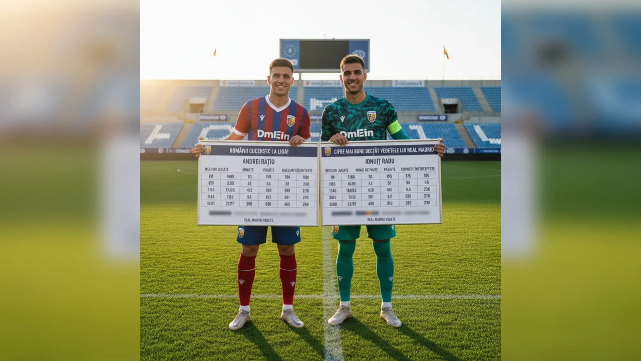 Românii cuceresc La Liga! Andrei Rațiu și Ionuț Radu, cifre mai bune decât vedetele lui Real Madrid