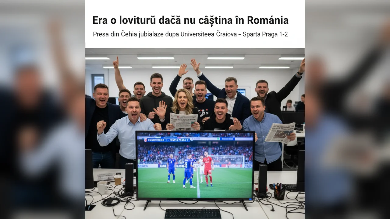 Presa din Cehia jubilează după Universitatea Craiova – Sparta Praga 1-2: ”Era o lovitură dacă nu câștiga în România”