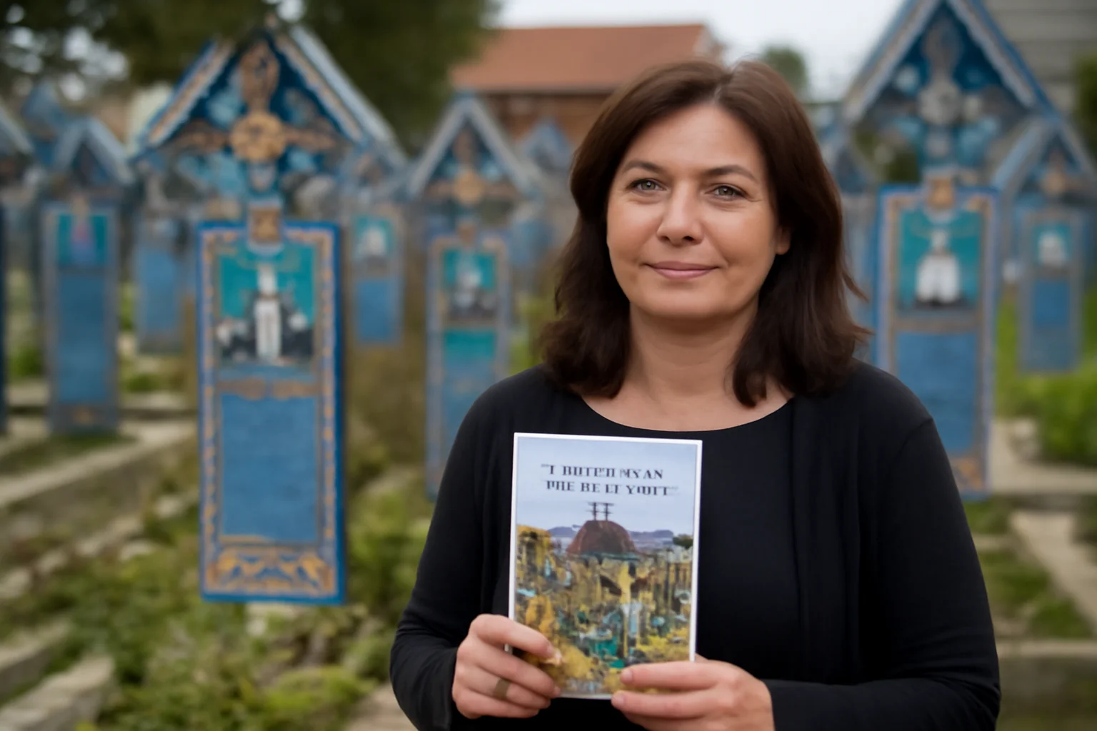 Artista maramureșeană Daciana Vlad lansează o carte inedită despre poveștile Cimitirului Vesel din Săpânța