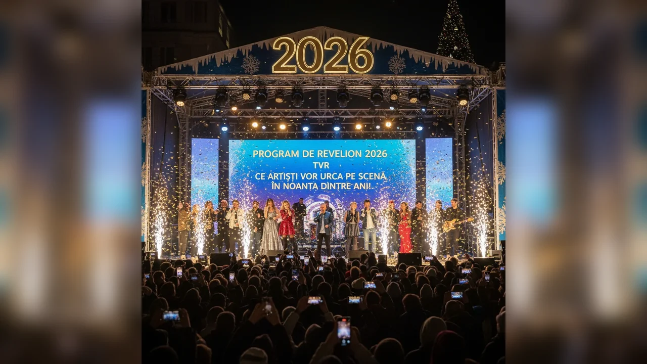 Program de Revelion 2026 la TVR. Ce artiști vor urca pe scenă în noaptea dintre ani!