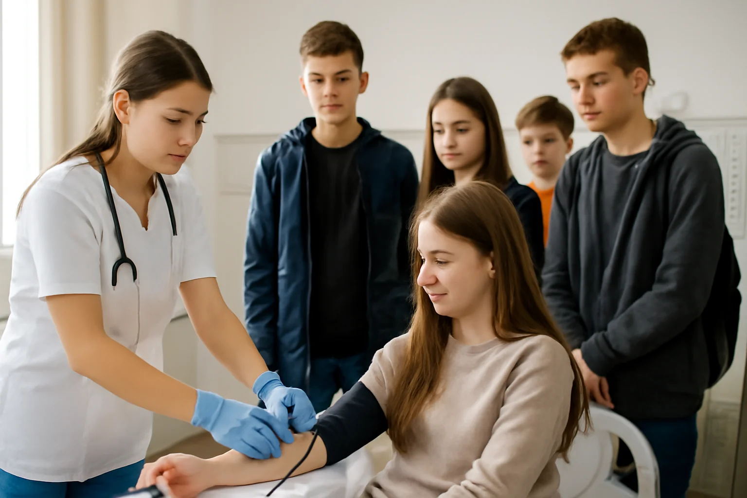Asistent medical: Elevii din Baia Mare învață despre carieră
