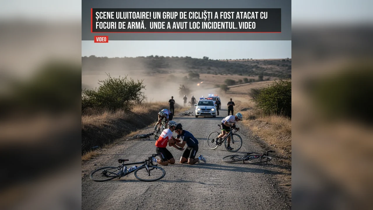 Scene uluitoare! Un grup de cicliști a fost atacat cu focuri de armă. Unde a avut loc incidentul. Video