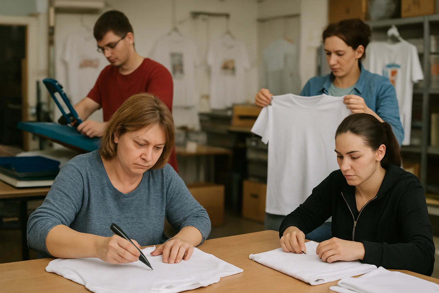 Atelier de personalizare tricouri la Biblioteca Traian Baia Mare