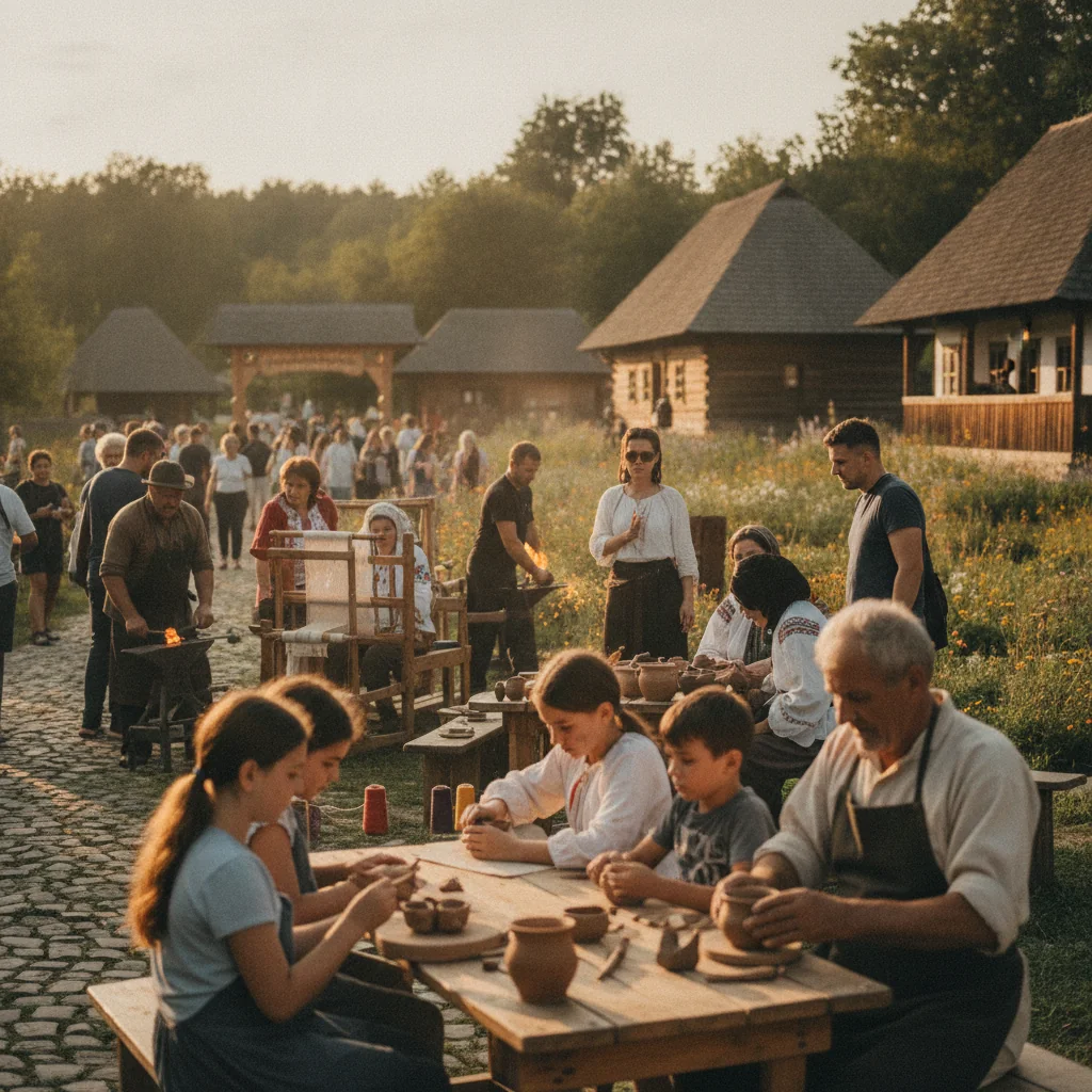 Ateliere de creație la Muzeul Satului Baia Mare în weekend