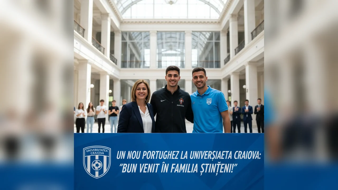 Un nou portughez la Universitatea Craiova: „Bun venit în familia Științei!”