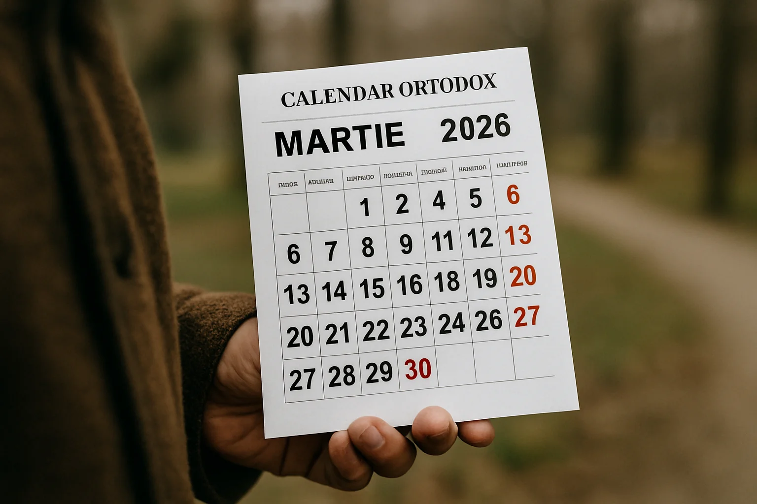 Calendar ortodox – 2026-03-31