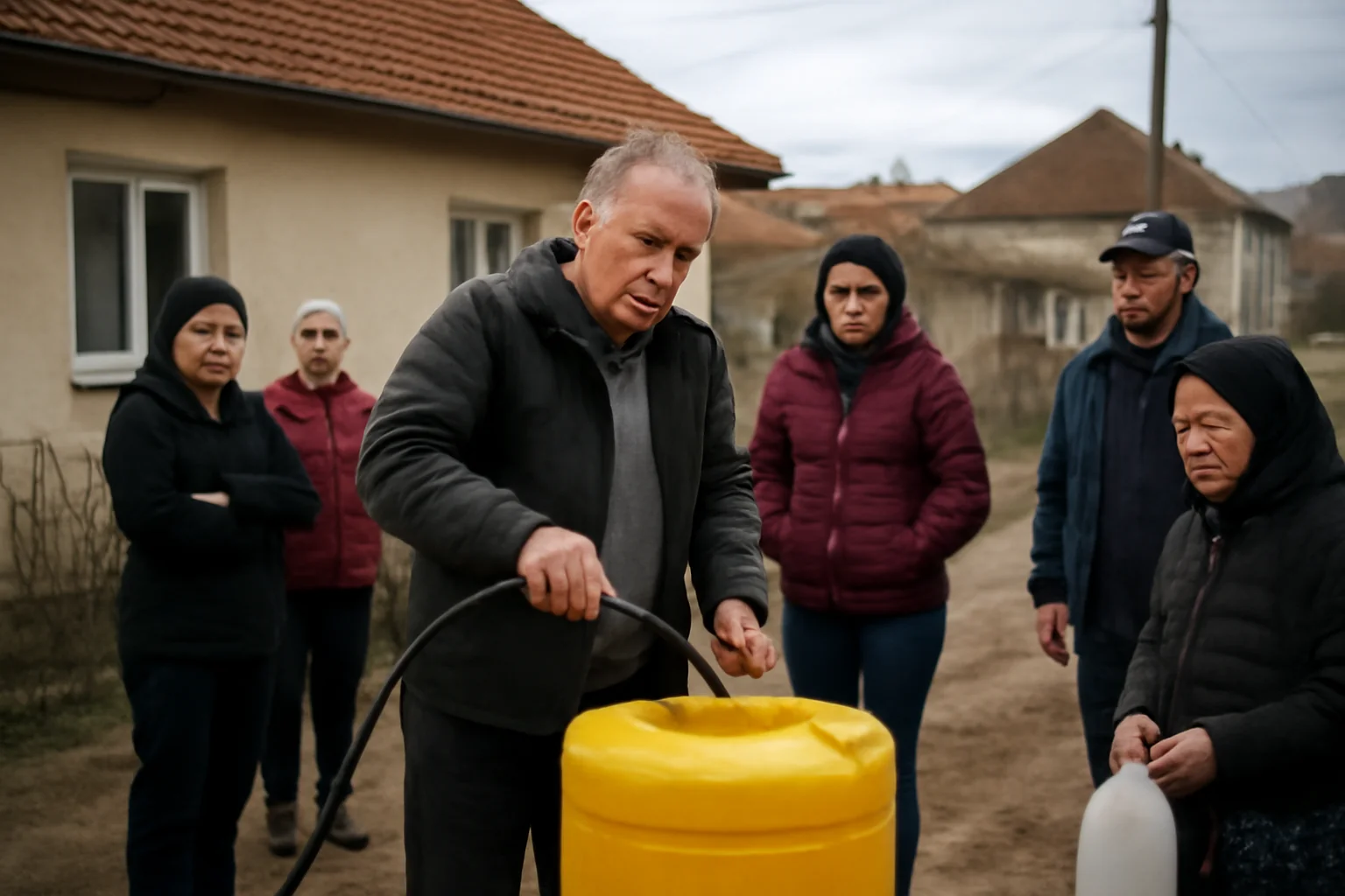 Cartierul Băița din Tăuții Măgherăuș, lângă Baia Mare, fără apă potabilă după viiturile din zonă