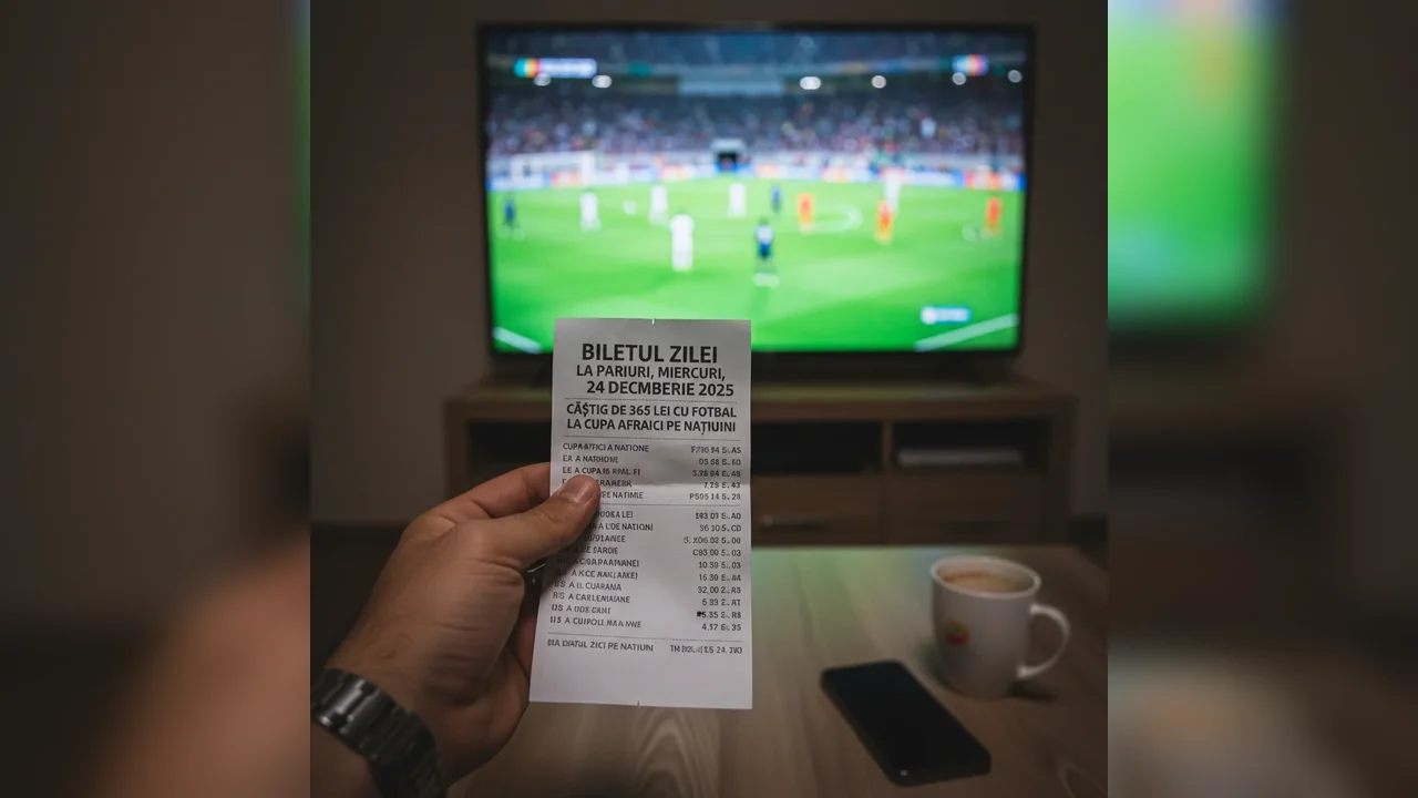 Biletul zilei la pariuri, miercuri, 24 decembrie 2025. Câștig de 365 lei cu fotbal la Cupa Africii pe Națiuni