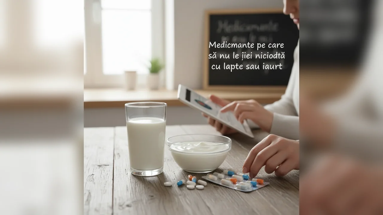 Medicamente pe care să nu le iei niciodată cu lapte sau iaurt