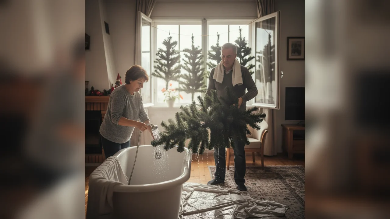 Cum poți să speli bradul artificial de Crăciun: detaliul la care trebuie să fii atent imediat după ce l-ai clătit