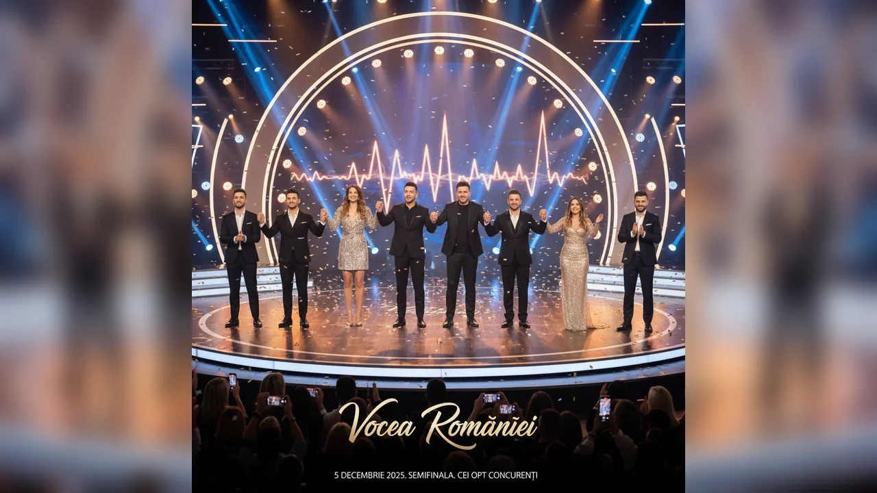 „Vocea României”, 5 decembrie 2025. Cine sunt cei opt concurenți care merg mai departe în semifinala emisiunii