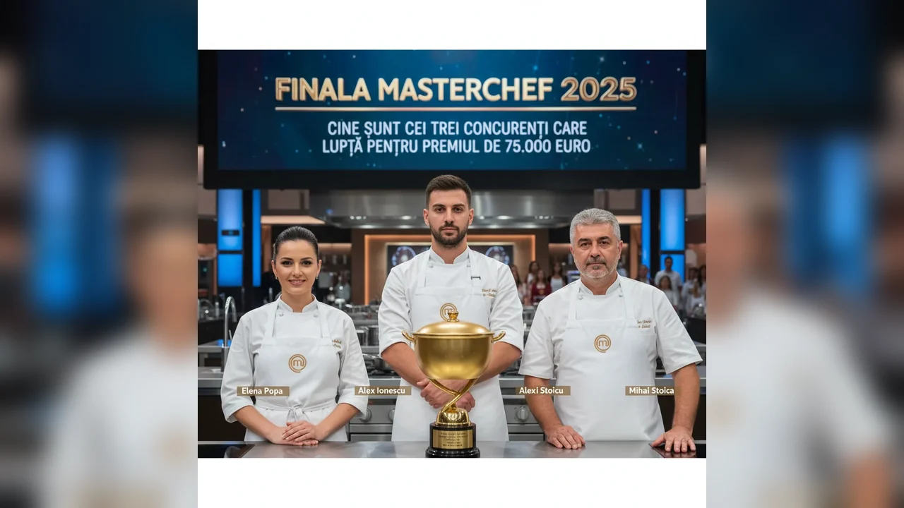Finala MasterChef 2025. Cine sunt cei trei concurenți care luptă pentru premiul de 75.000 de euro