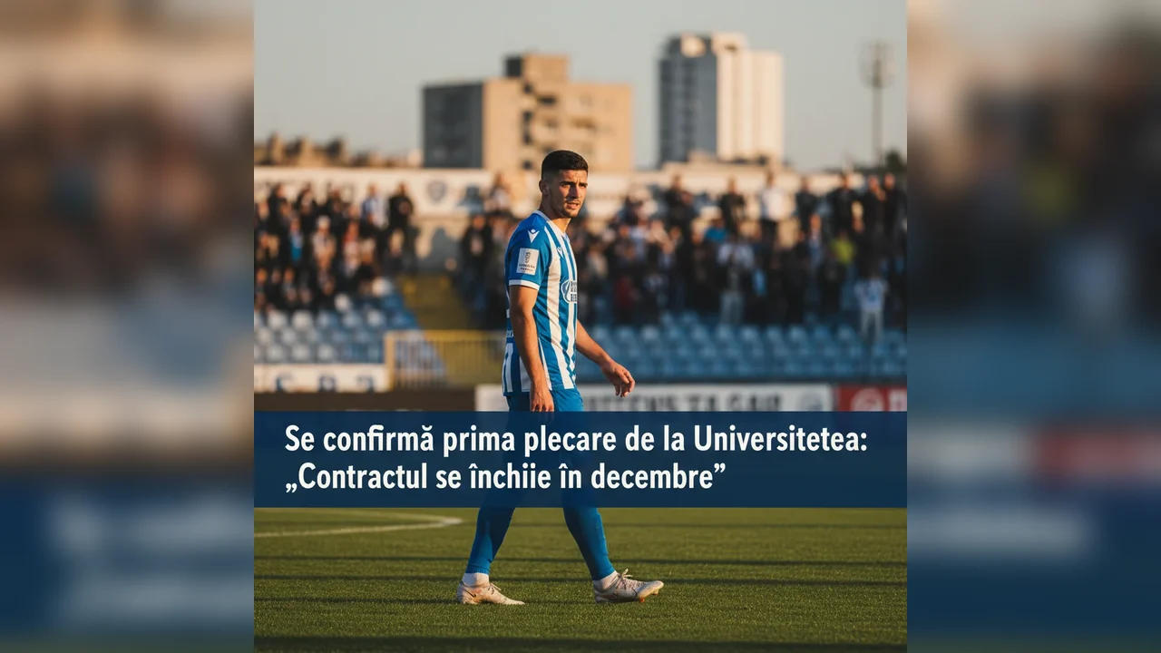 Se confirmă prima plecare de la Universitatea Craiova: „Contractul se încheie în decembrie”