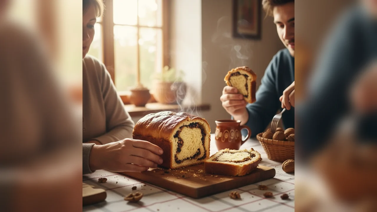 Cozonac cu aluat opărit – fraged și delicios