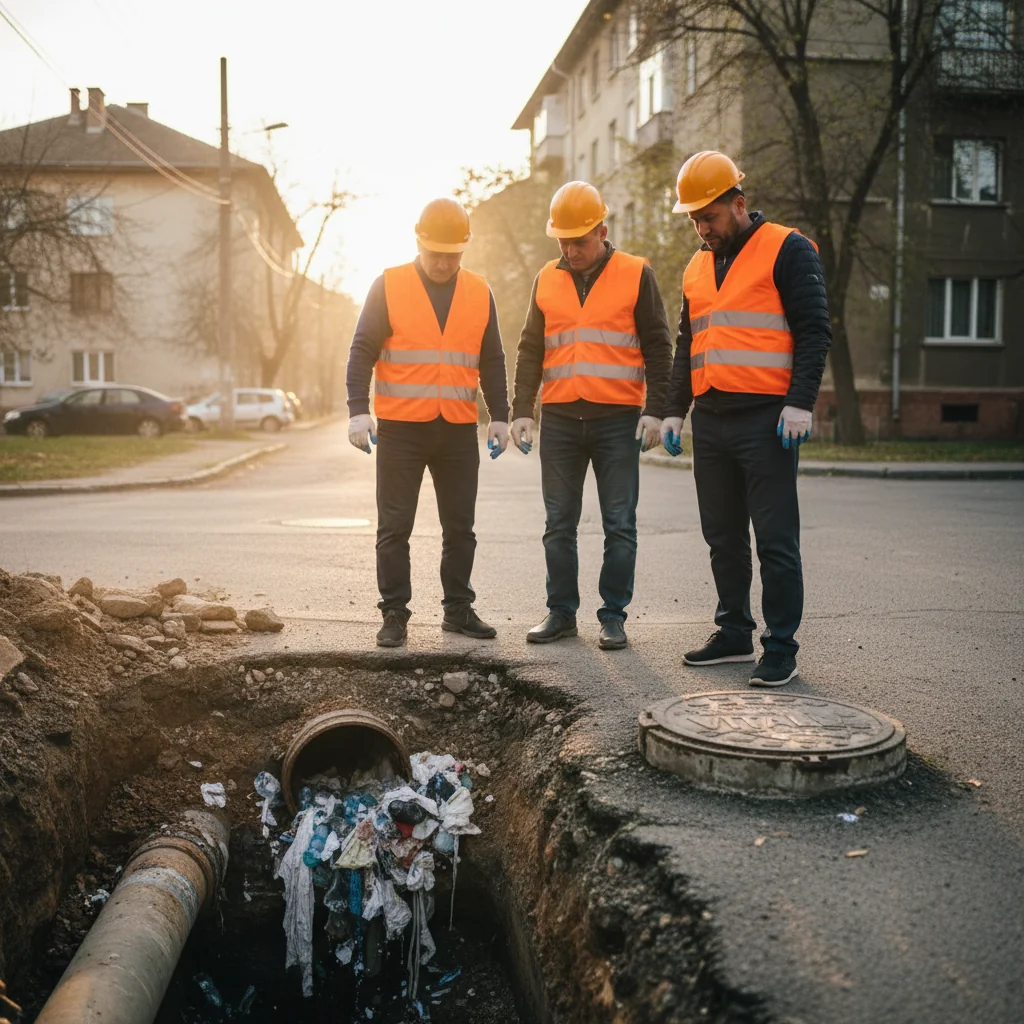 Creșterea defecțiunilor în rețelele de canalizare gestionate de Societatea VITAL S.A. din cauza materialelor nedegradabile