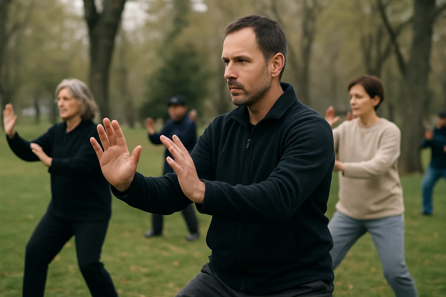 Demonstrație de Tai Chi în Baia Mare la Noaptea Dorințelor