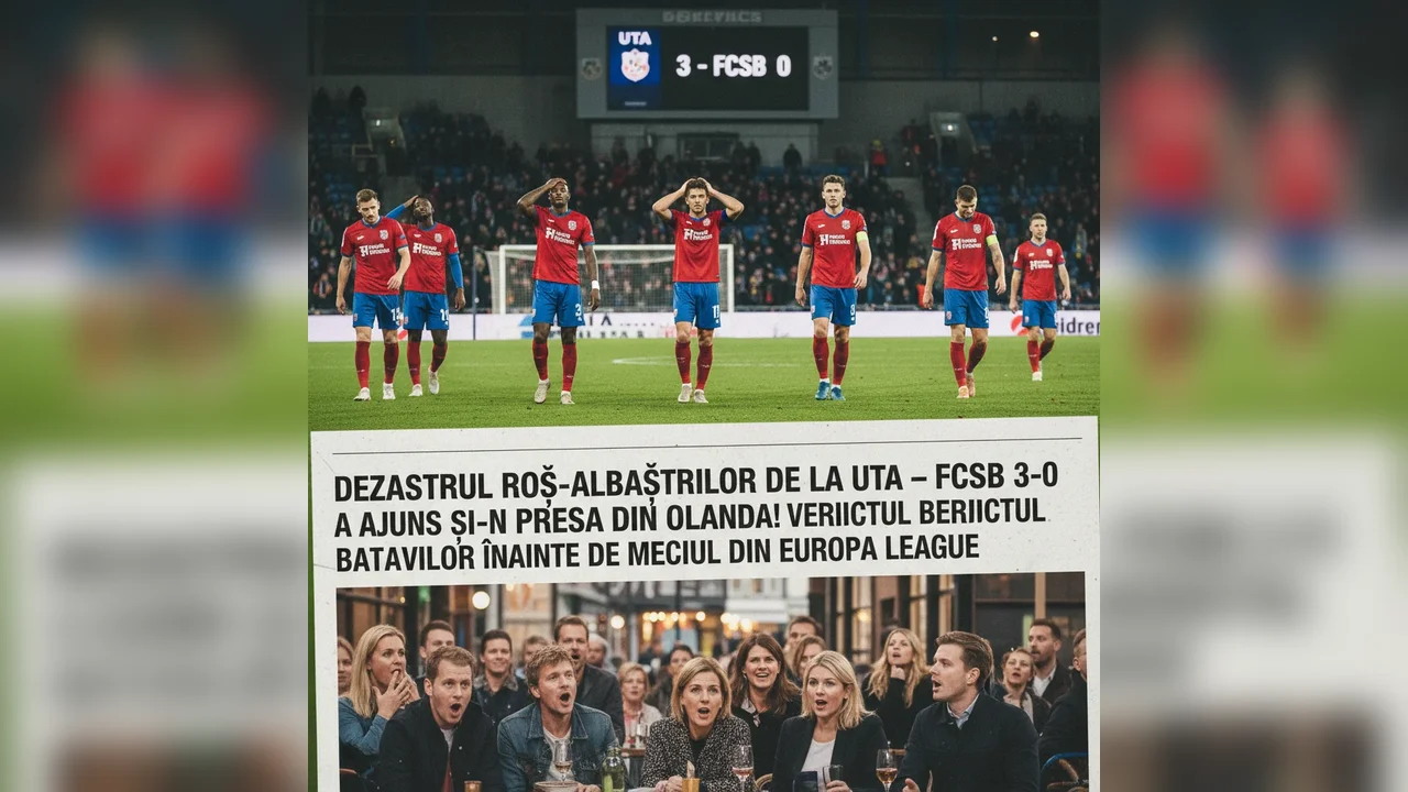 Dezastrul roș-albaștrilor de la UTA – FCSB 3-0 a ajuns și-n presa din Olanda! Verdictul batavilor înainte de meciul din Europa League