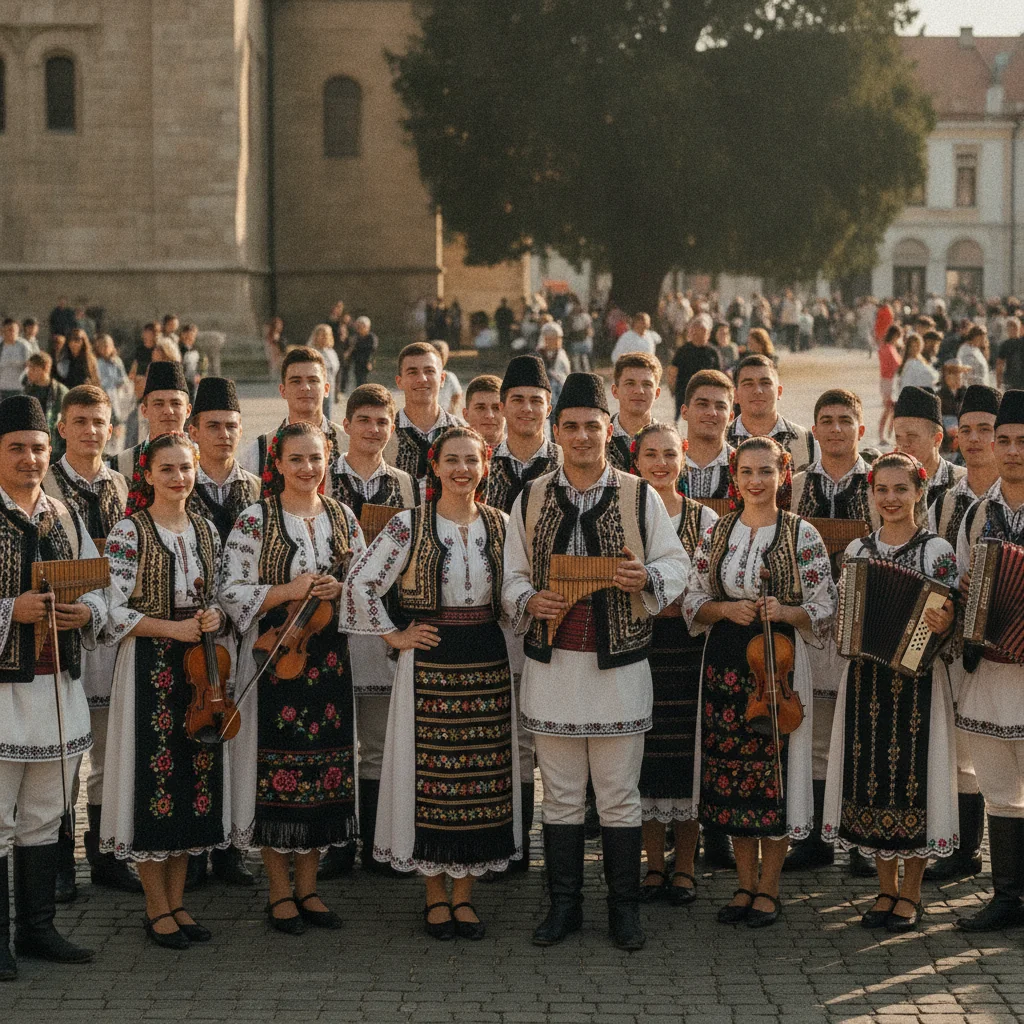Dumbrăvița: Ansamblul Dumbrăviceana, prima participare națională