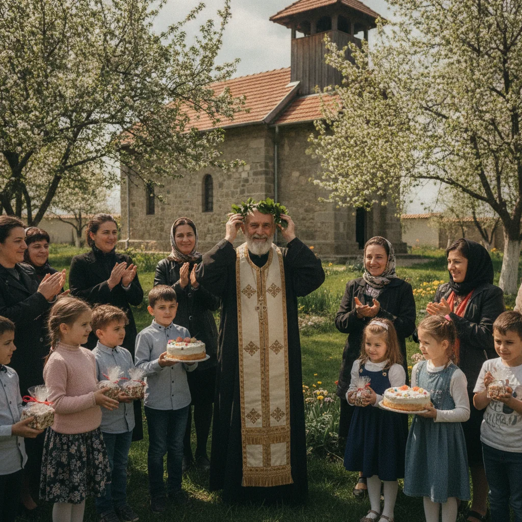 Dumbrăvița: preotul Bogdan Ciocotișan își sărbătorește ziua