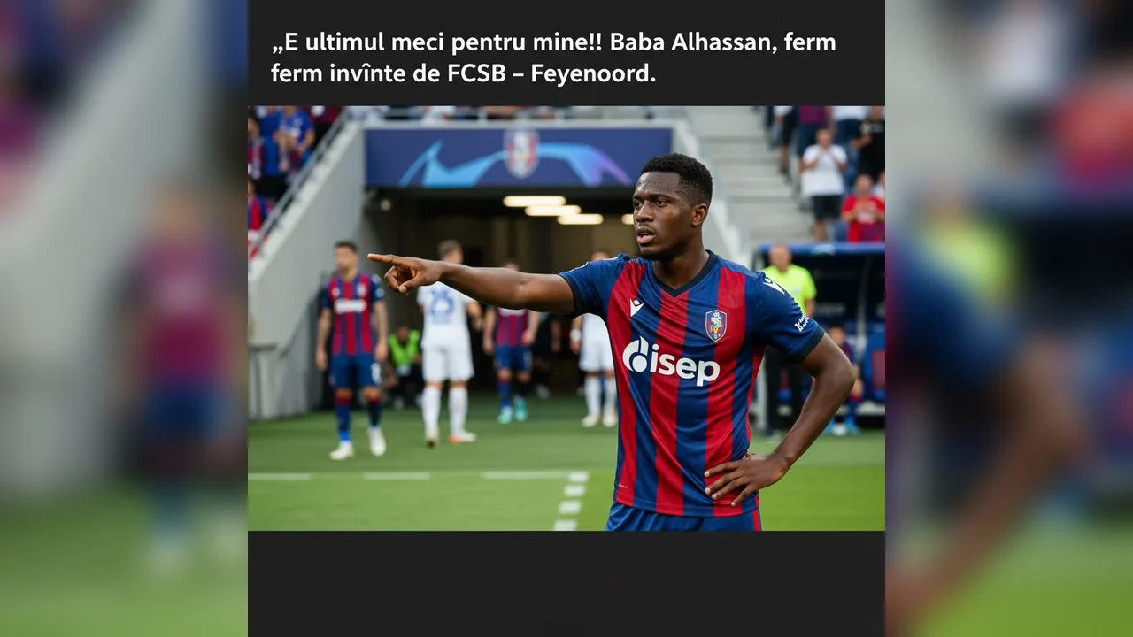 „E ultimul meci pentru mine!”. Baba Alhassan, ferm înainte de FCSB – Feyenoord