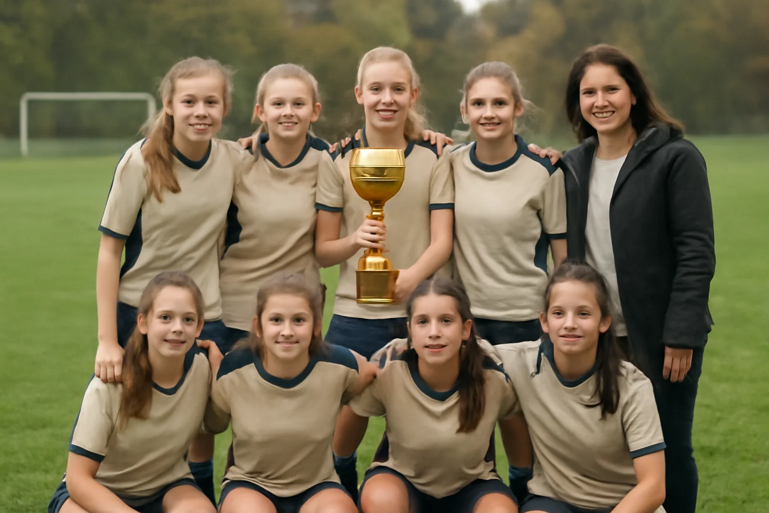 Echipa de fotbal feminin a Școlii Vasile Alecsandri strălucește