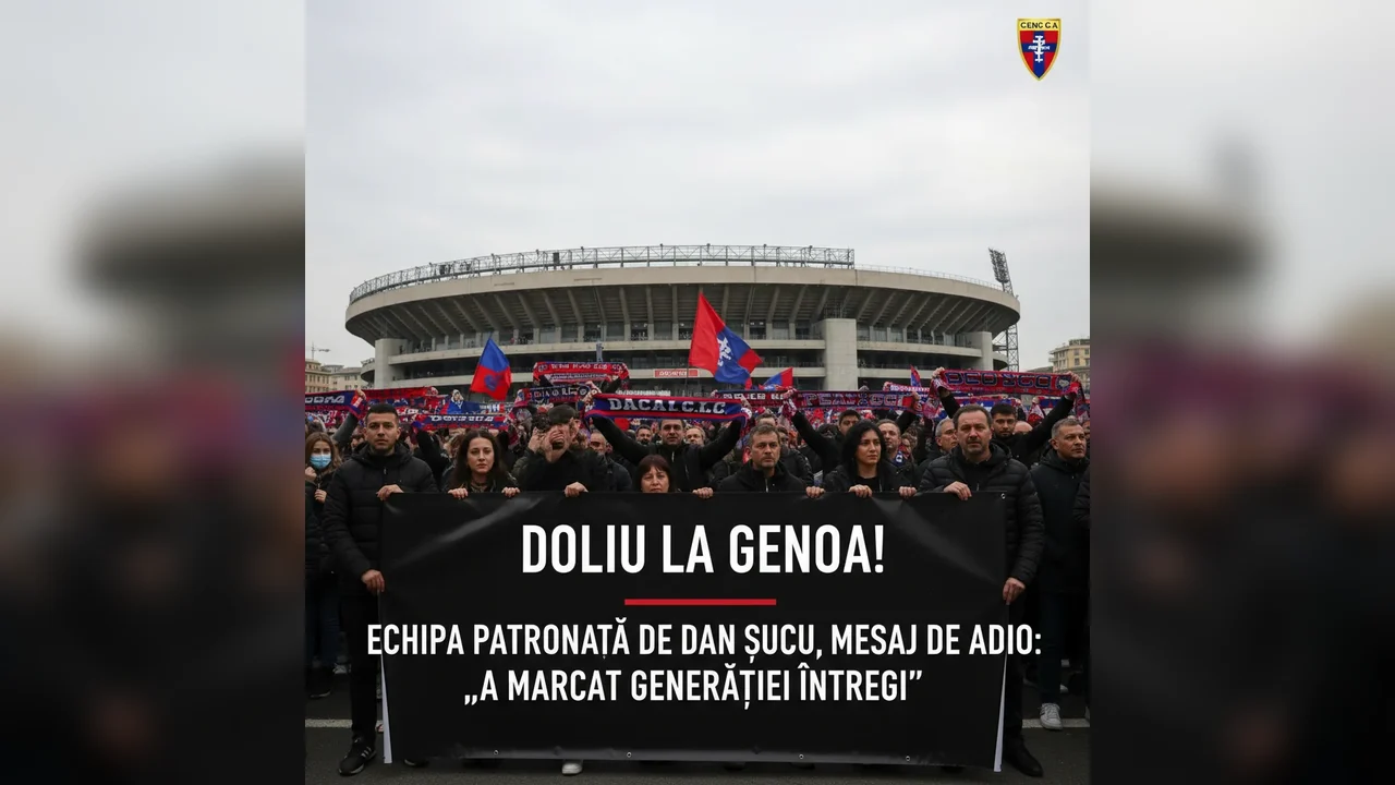 Doliu la Genoa! Echipa patronată de Dan Șucu, mesaj de adio: „A marcat generații întregi”