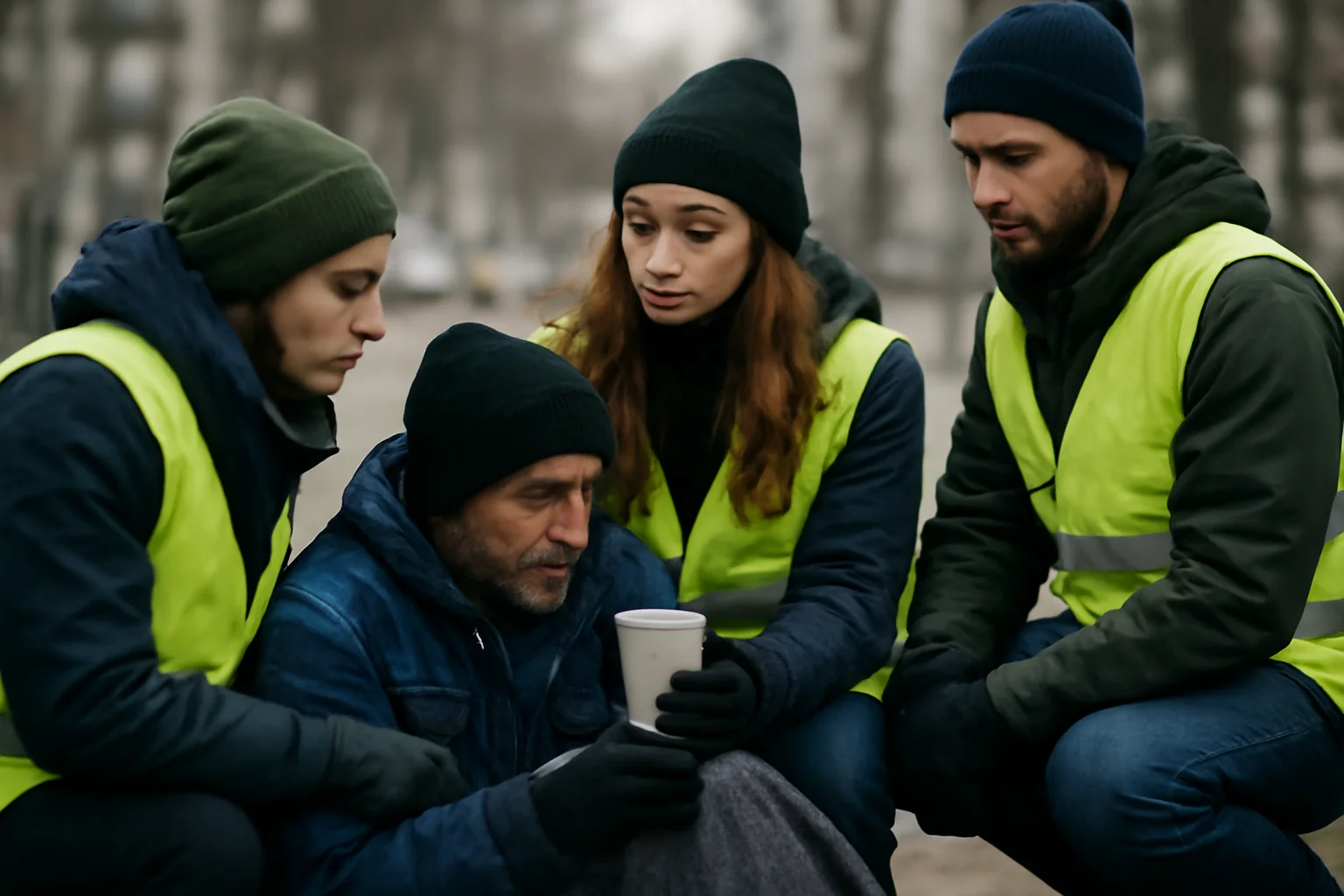 Echipe mixte patrulează în Baia Mare pentru ajutorarea persoanelor fără adăpost în perioada de ger
