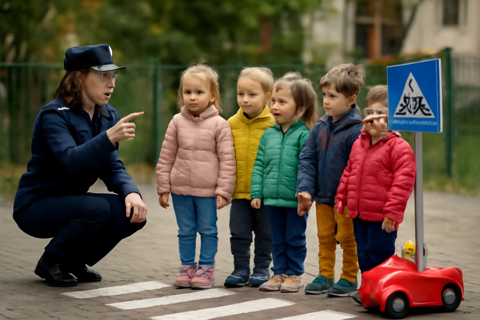 Educație rutieră captivantă pentru copii la grădiniță