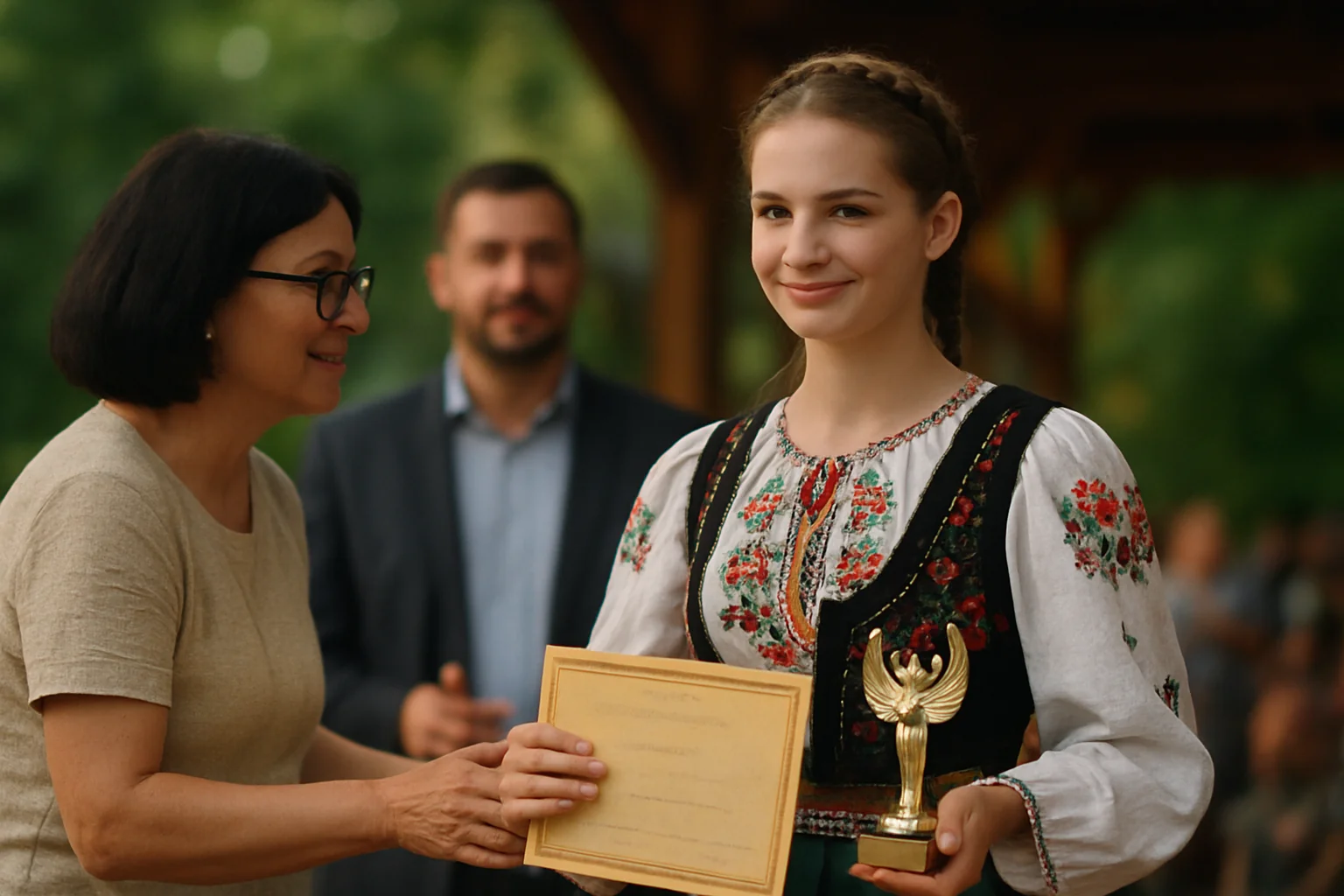 Elevă din Baia Mare, Premiul I la Festivalul de Folclor de la Călărași