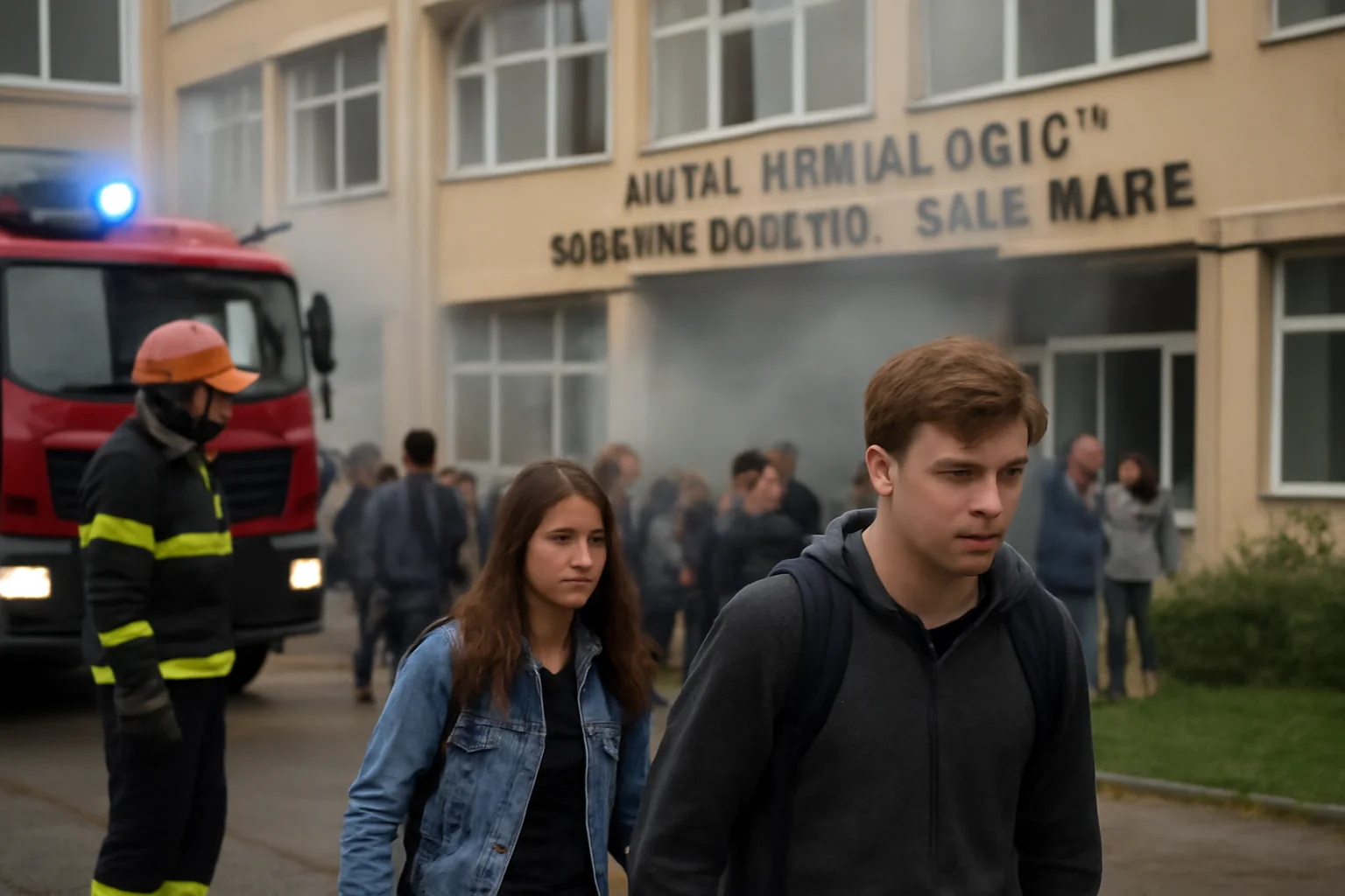 Elevi evacuați după miros de gaz la Liceul Tehnologic „George Barițiu” din Baia Mare