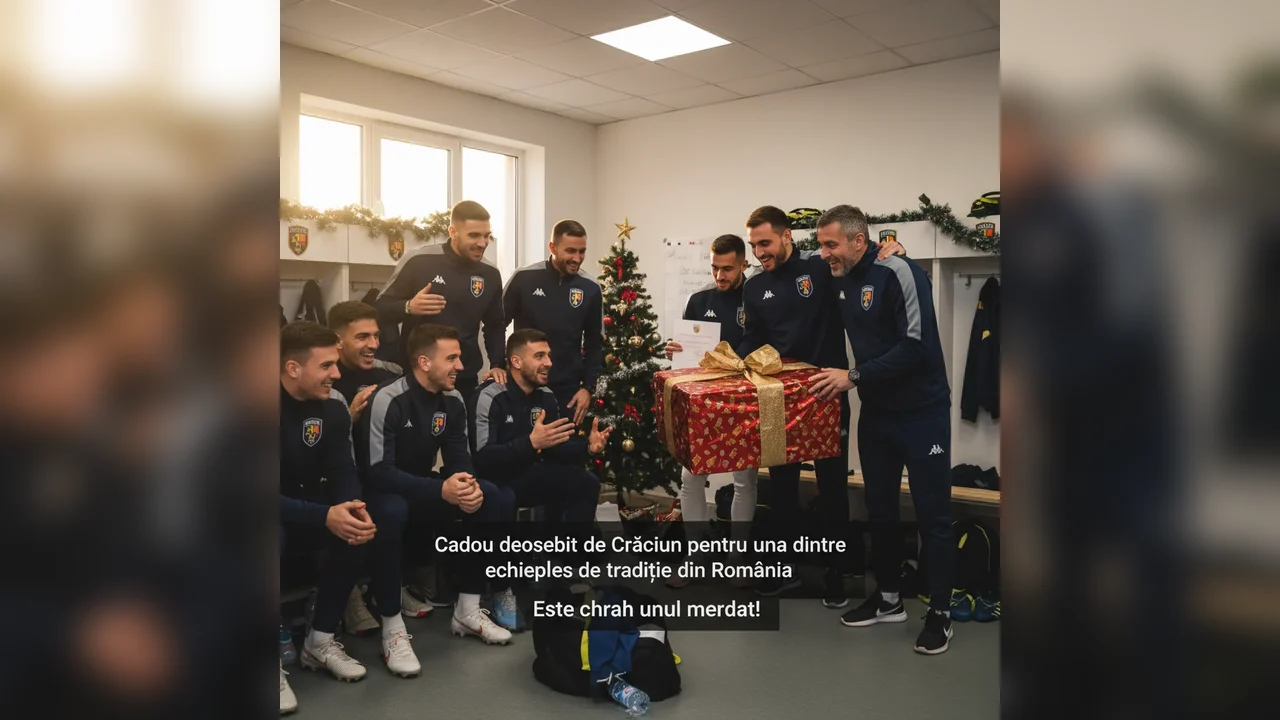 Cadou deosebit de Crăciun pentru una dintre echipele de tradiție din România: „Este chiar unul meritat!”
