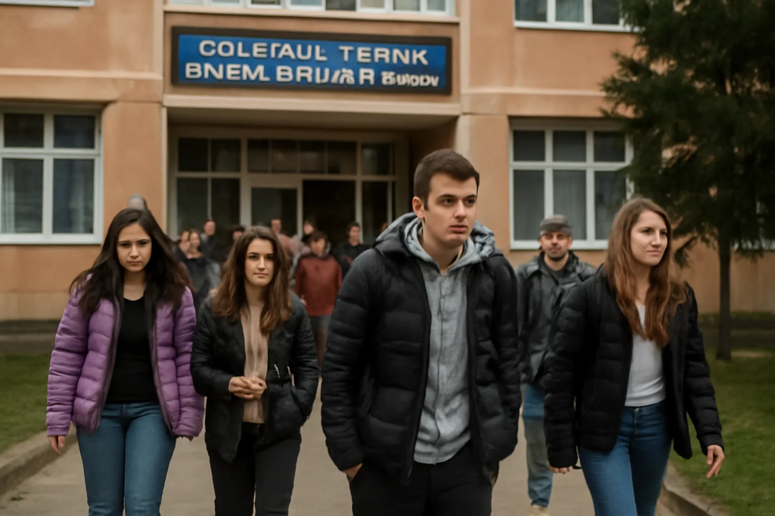 Evacuare preventivă la Colegiul Tehnic „George Barițiu” din Baia Mare după semnalarea unui miros puternic de gaz