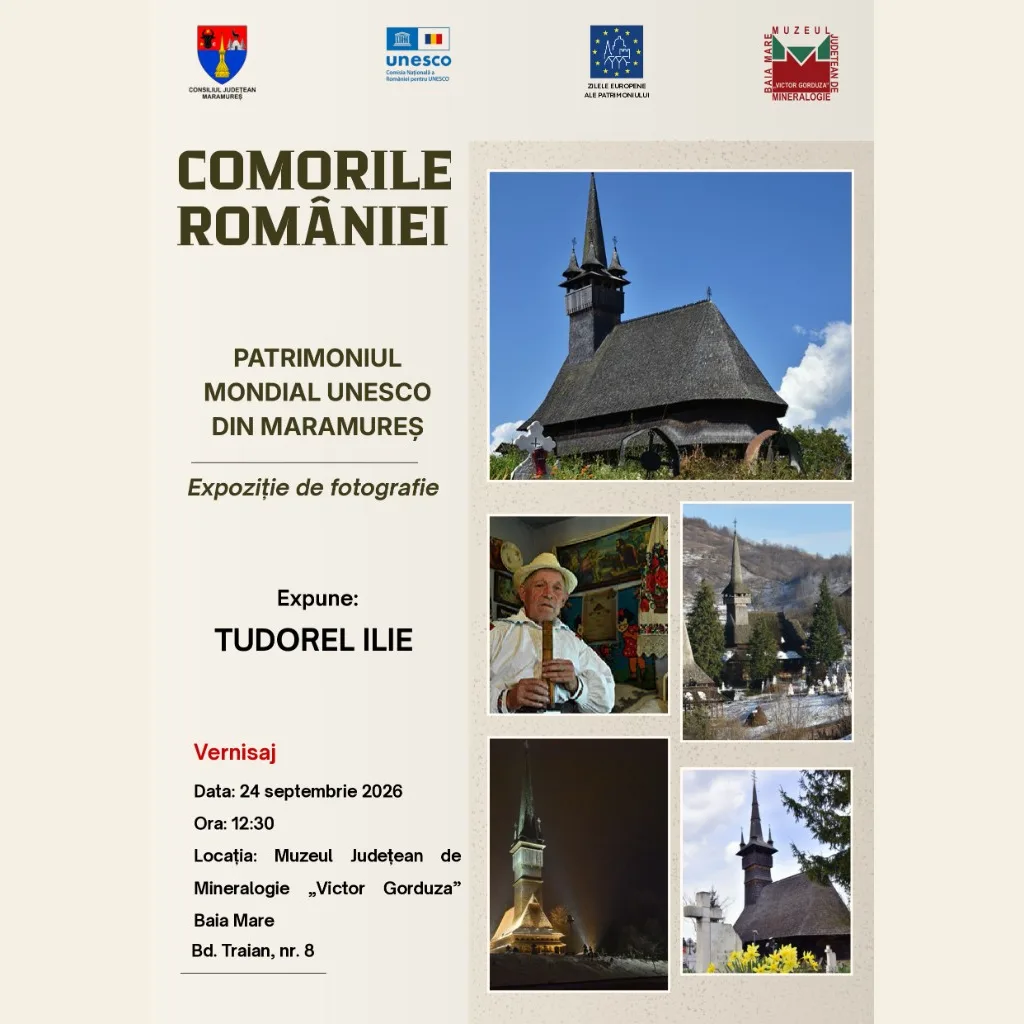 Vernisaj joi la Muzeul de Mineralogie: Comorile României, UNESCO din Maramureș