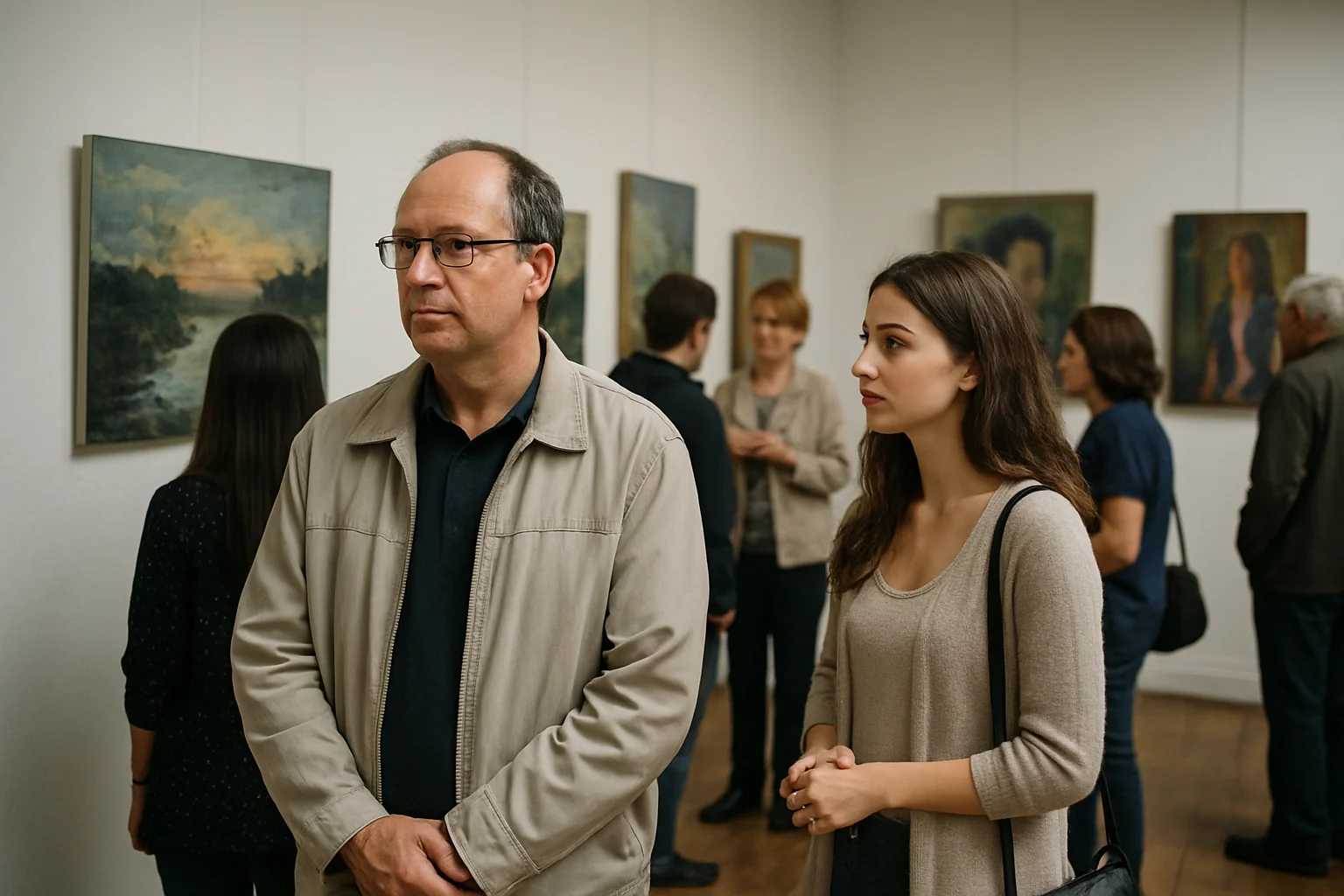 Expoziție de atestat elevi Colegiul de Arte la Colonia Pictorilor