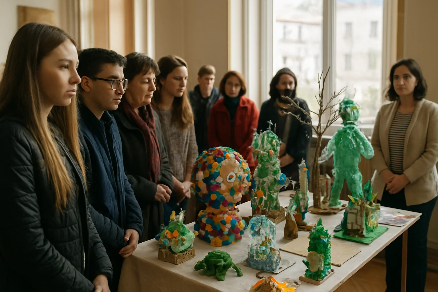 Expoziție interjudețeană cu lucrări din materiale reciclabile