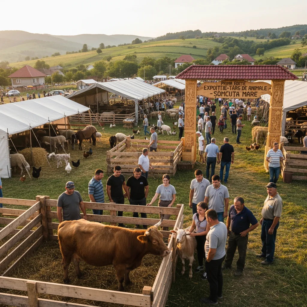 Expoziție-târg de animale la Șomcuta Mare, primele ediții