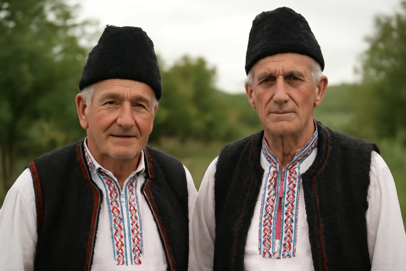 Frații Vasile și Ioan Marinca din Sârbi duc mai departe tradițiile locale și costumul popular