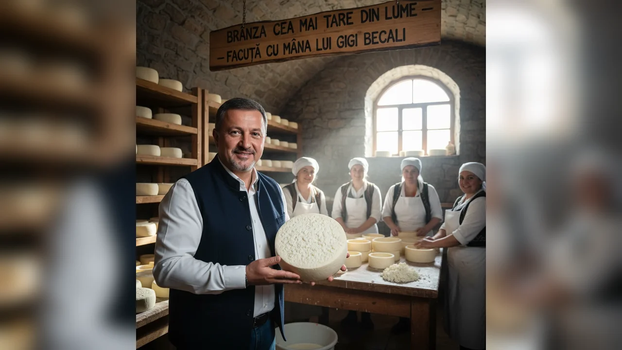 Produsul foarte gustos cu care Gigi Becali a dat o adevărată lovitură. „Face cu mâna lui cea mai tare brânză din lume”. Exclusiv