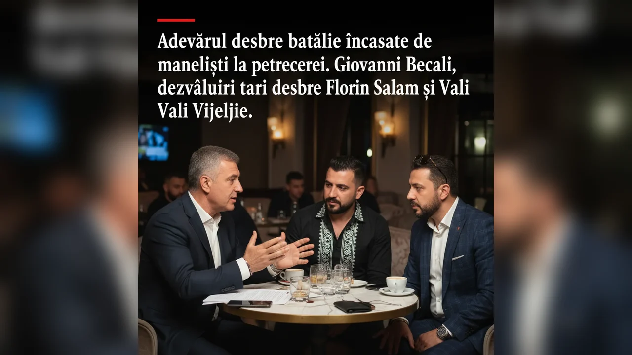 Adevărul despre bătăile încasate de maneliști la petreceri. Giovanni Becali, dezvăluiri tari despre Florin Salam și Vali Vijelie