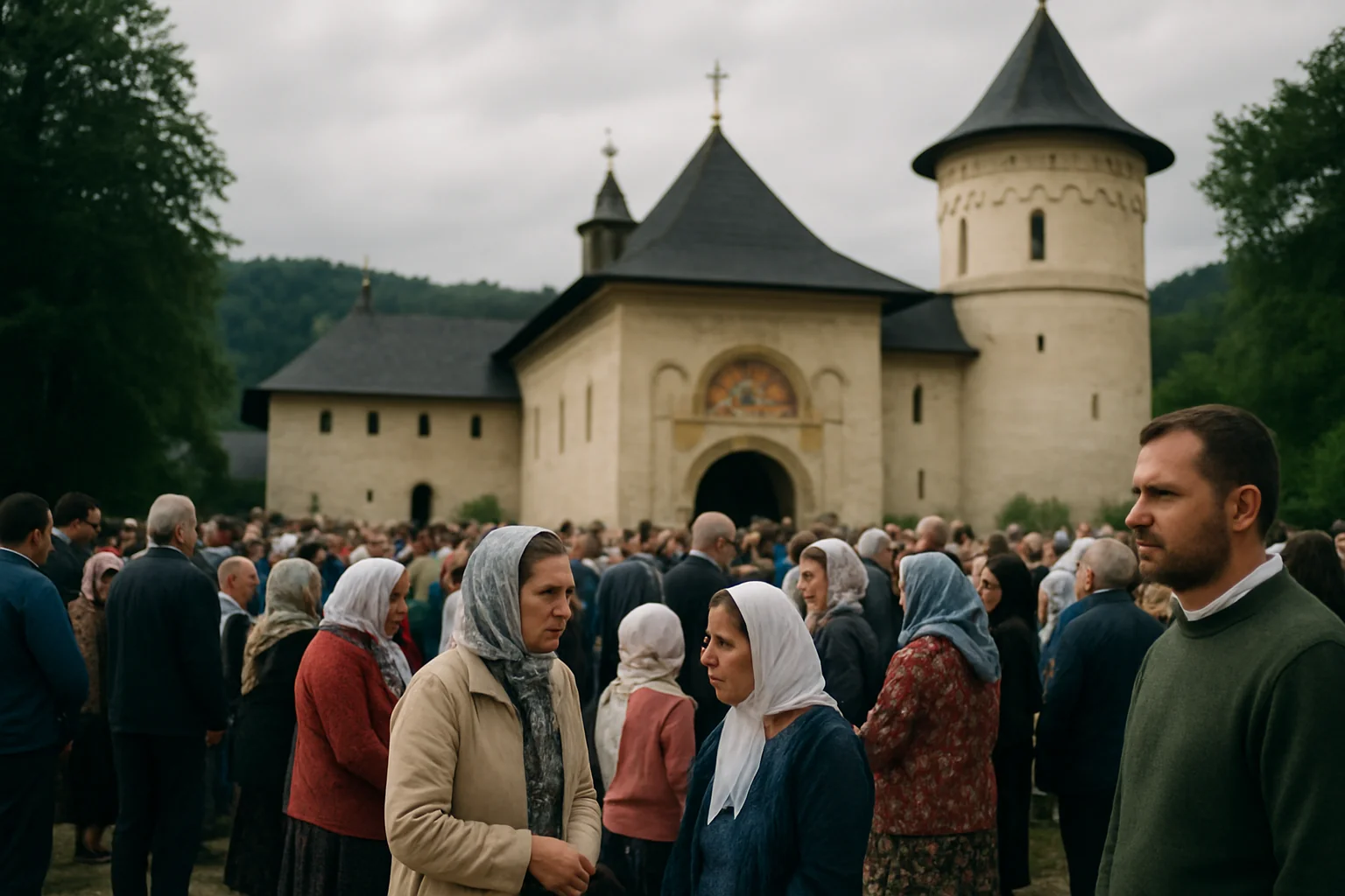 Hramul Mănăstirii Budești a adunat zeci de credincioși