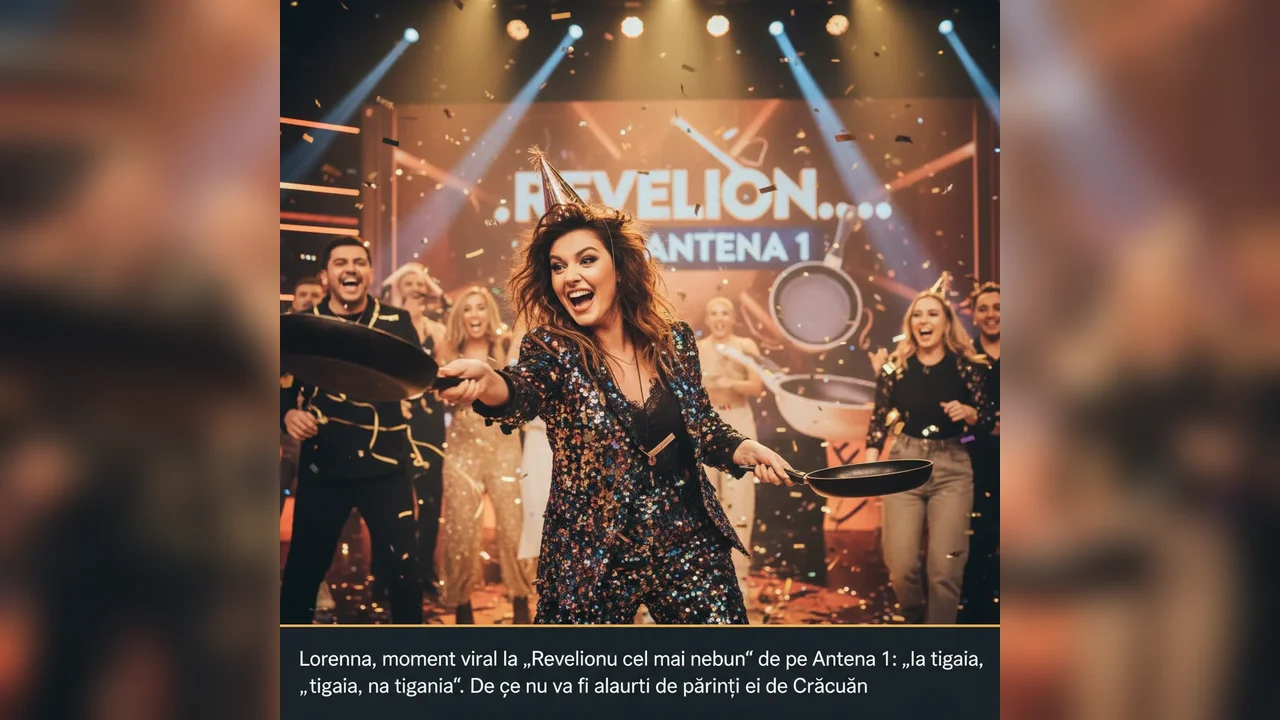 Lorenna, moment viral la „Revelionul cel mai nebun” de pe Antena 1: „Ia tigaia, na tigaia”. De ce nu va fi alături de părinții ei de Crăciun