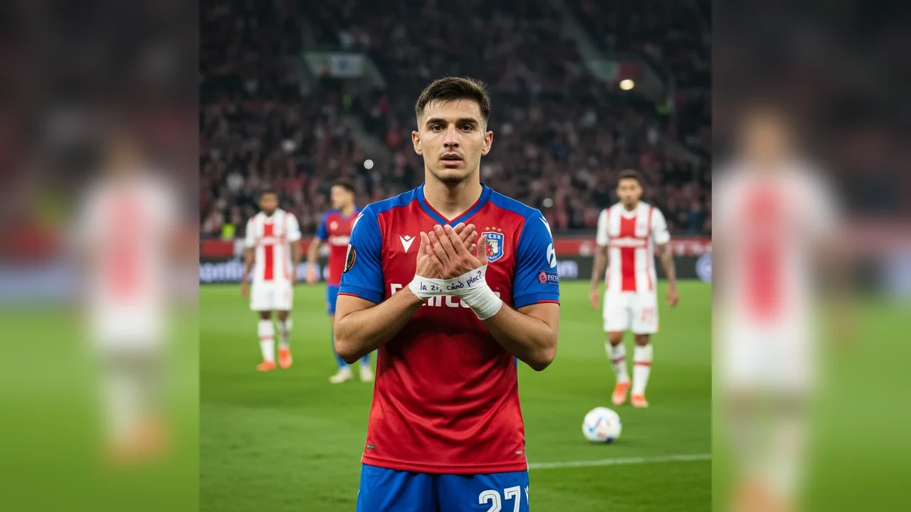 Mesajul misterios pe care Darius Olaru l-a transmis în timpul meciului FCSB – Feyenoord: „Ia zi, când plec?”. Exclusiv