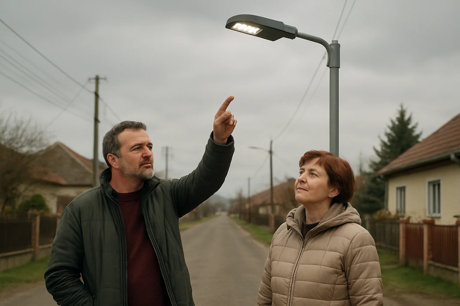 Iluminat public modernizat cu LED