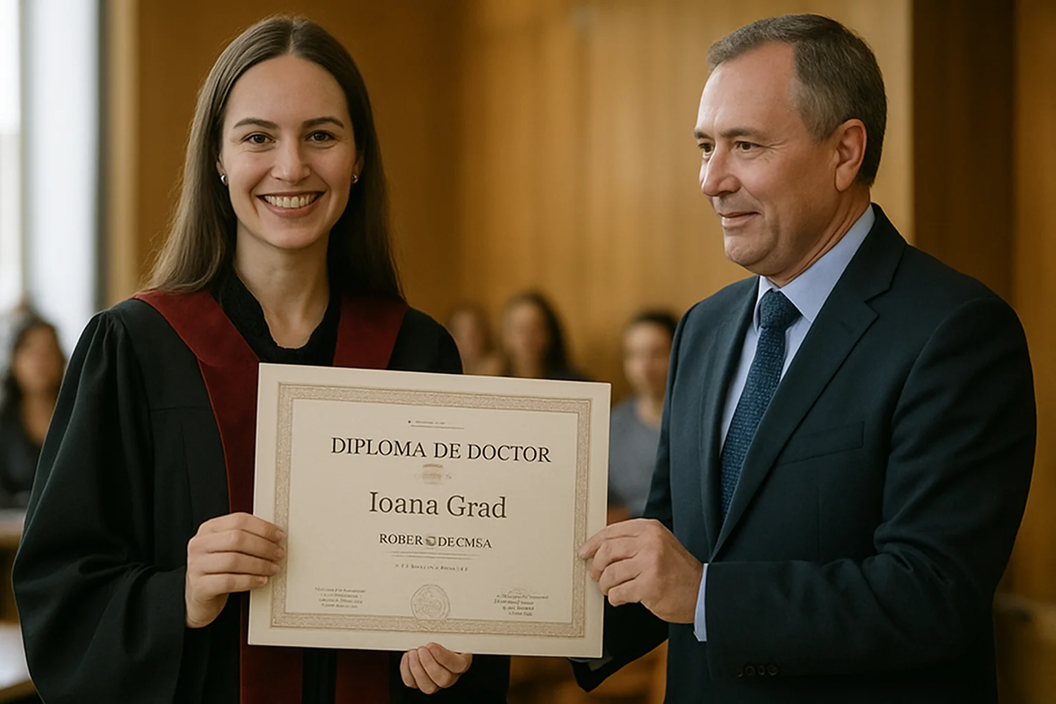 Ioana Grad, distinsă cu Diploma de Doctor în filosofie